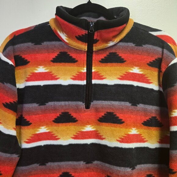 Outback Trading Co Womens XL Celia Henley Half-Zip Fleece Pullover Southwest Pat - Picture 3 of 9